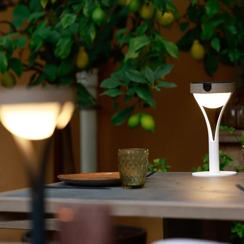 Les Jardins Tyble Solar Table Lamp