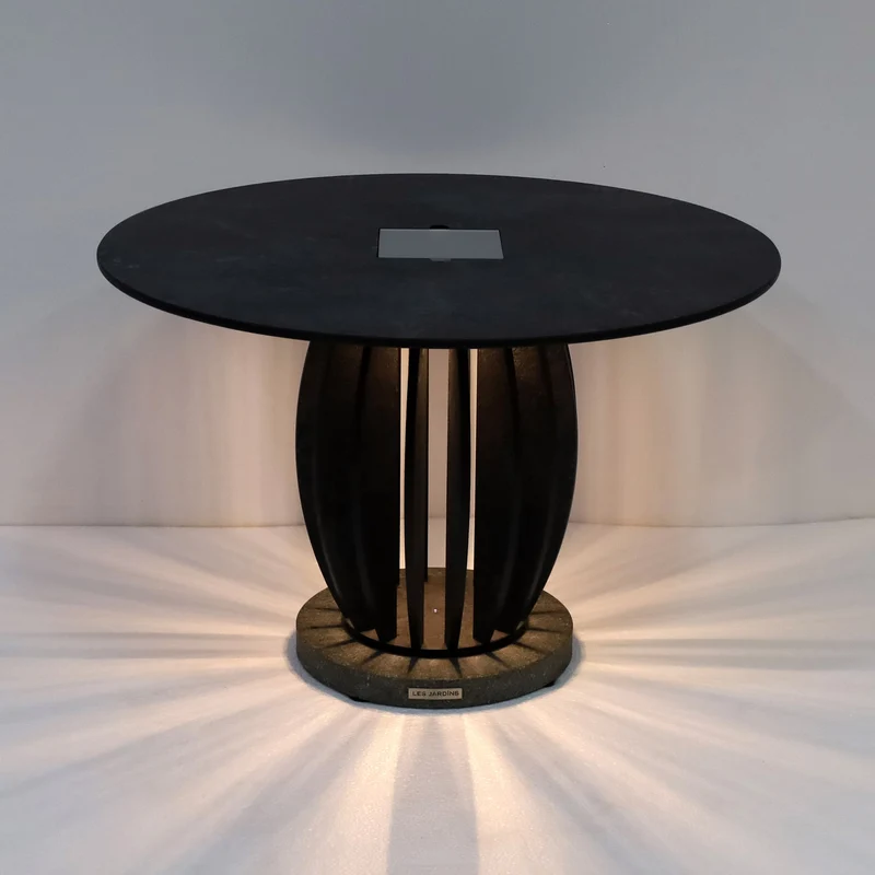 Les Jardins Pastek Outdoor Coffee Table with Solar Lighting