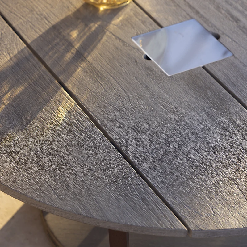 Les Jardins Jet Stream Outdoor Table with Solar Lighting
