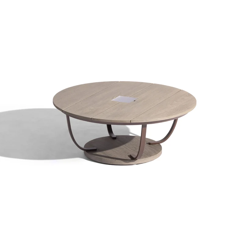 Les Jardins Jet Stream Outdoor Table with Solar Lighting