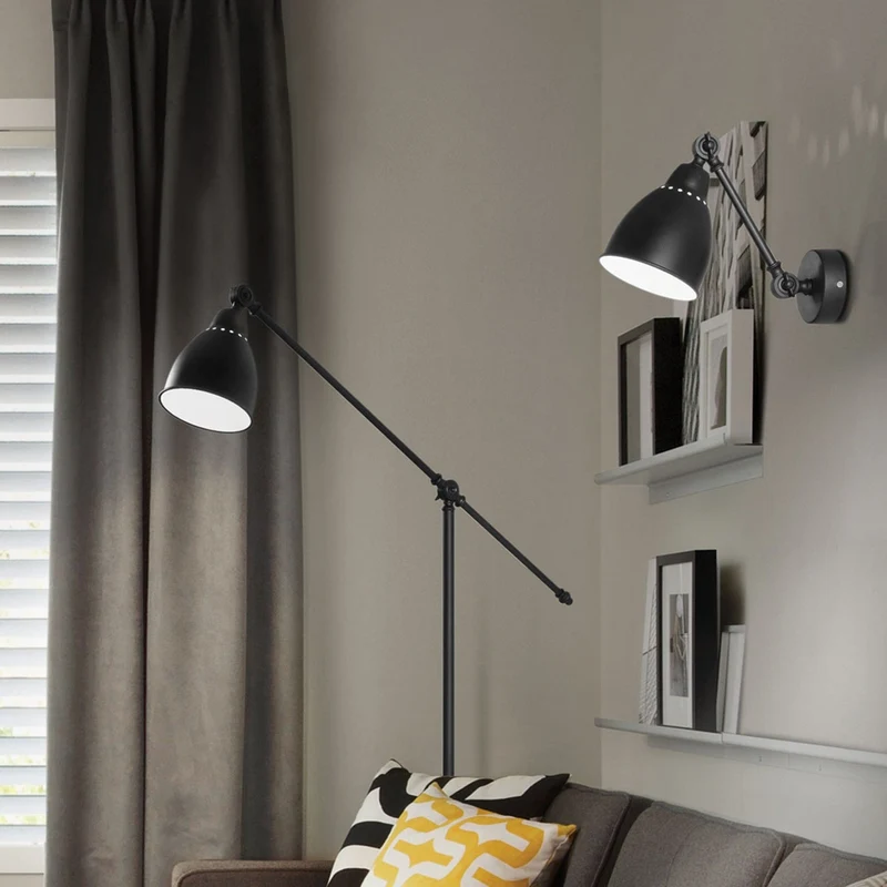 Lampadaire Noir Style Industriel
