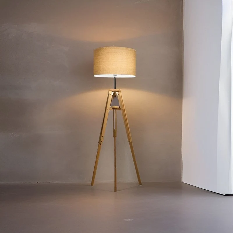 Lampe Sur Pied En Bois