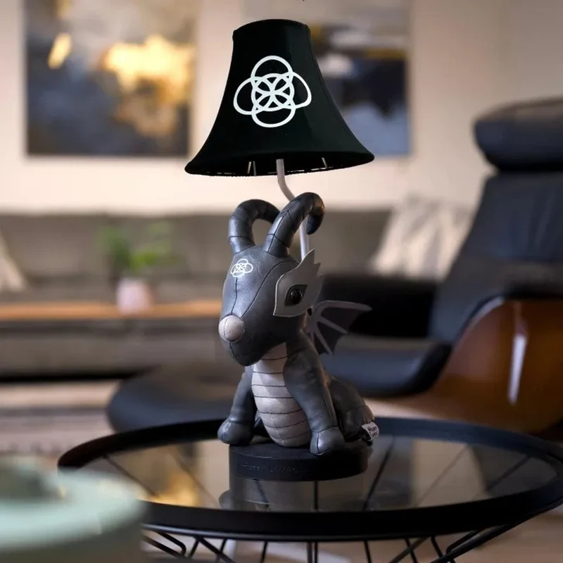 Happy Lamps Black Dragon Table Lamp
