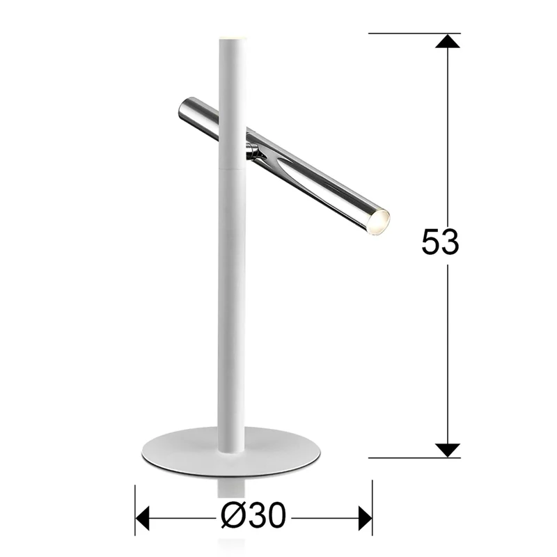 Lampe De Chevet Grise Et Blanche