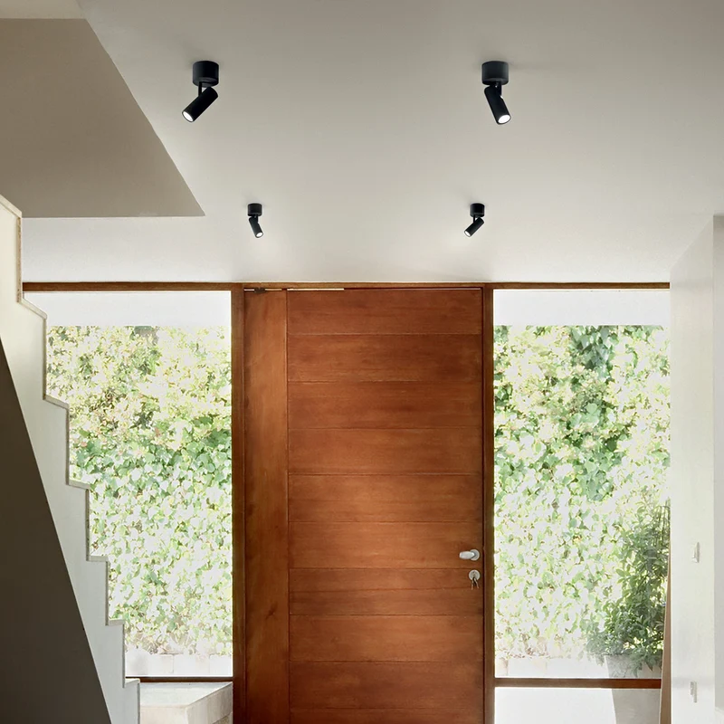 Plafonnier Spot Noir Led