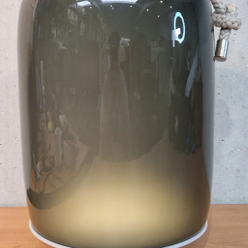 Brokis Knot Battery PC1249 Portable Lamp (Smoke Grey (CGC516), Metal - Matte black (CCS2673), Glossy surface (CGSU66)) - Second Chance