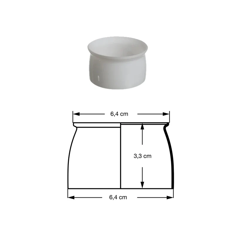 Louis Poulsen PH 2/1 Opal Glass Lower Shade - Spare Part