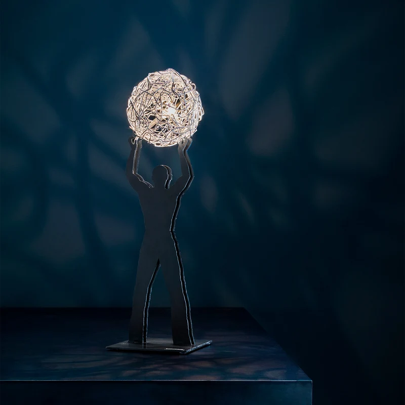Catellani & Smith Fil de Fer Uomo della Luce S Table Lamp
