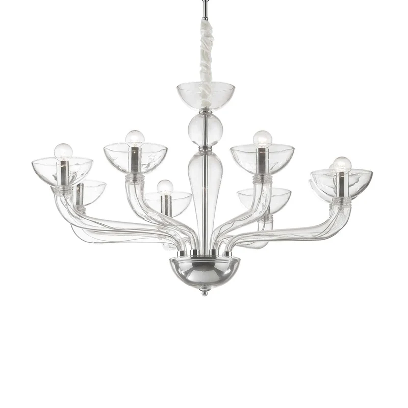 Lustre en verre soufflé italien