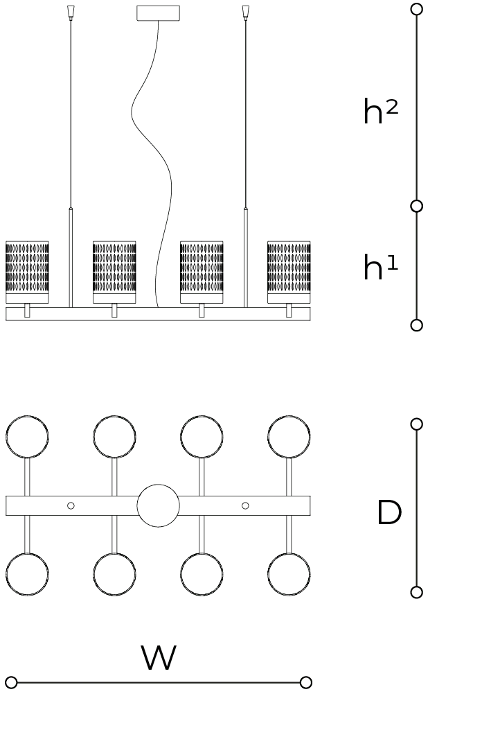 Lustre Suspension Plafonnier