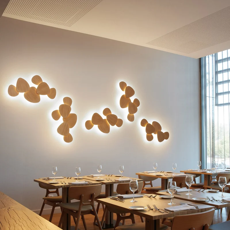 Bover Tria Wall Lamp (Tria-02 Natural Oak) - Second chance