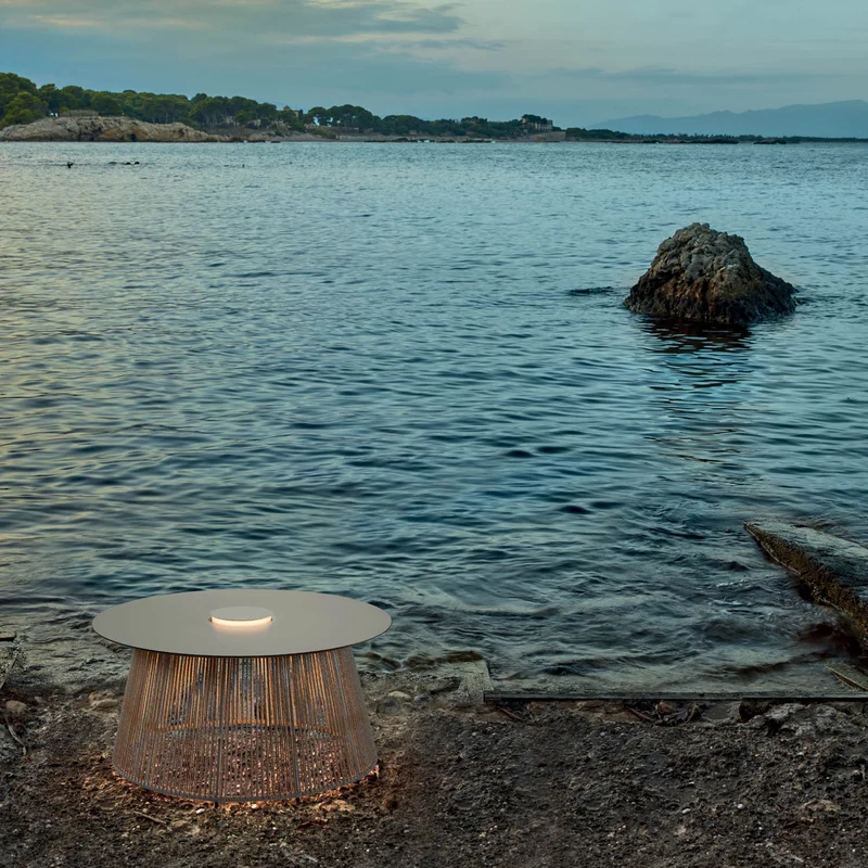 Bover Nit Outdoor Side Table with Lamp