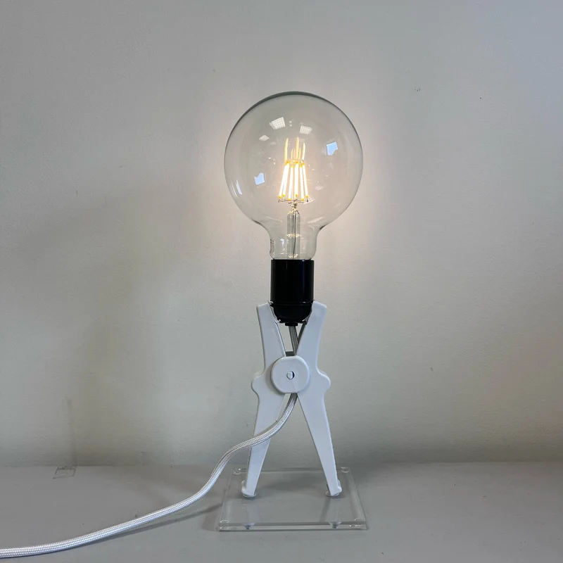 Monsieur Kacha Croco Lamp (White) - Second Chance