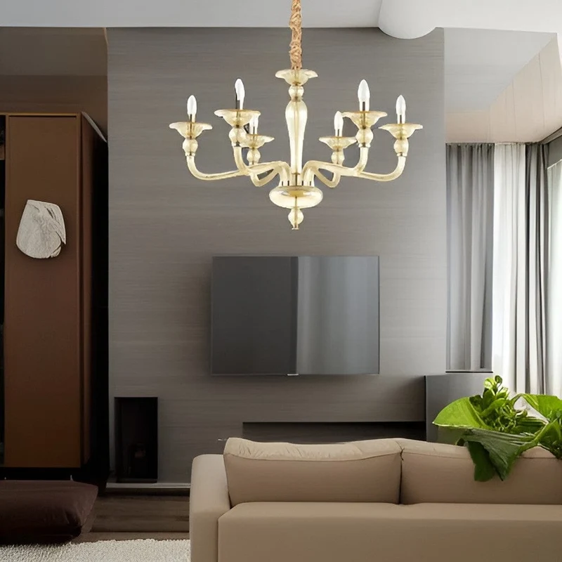 Lustre Blanc Doré