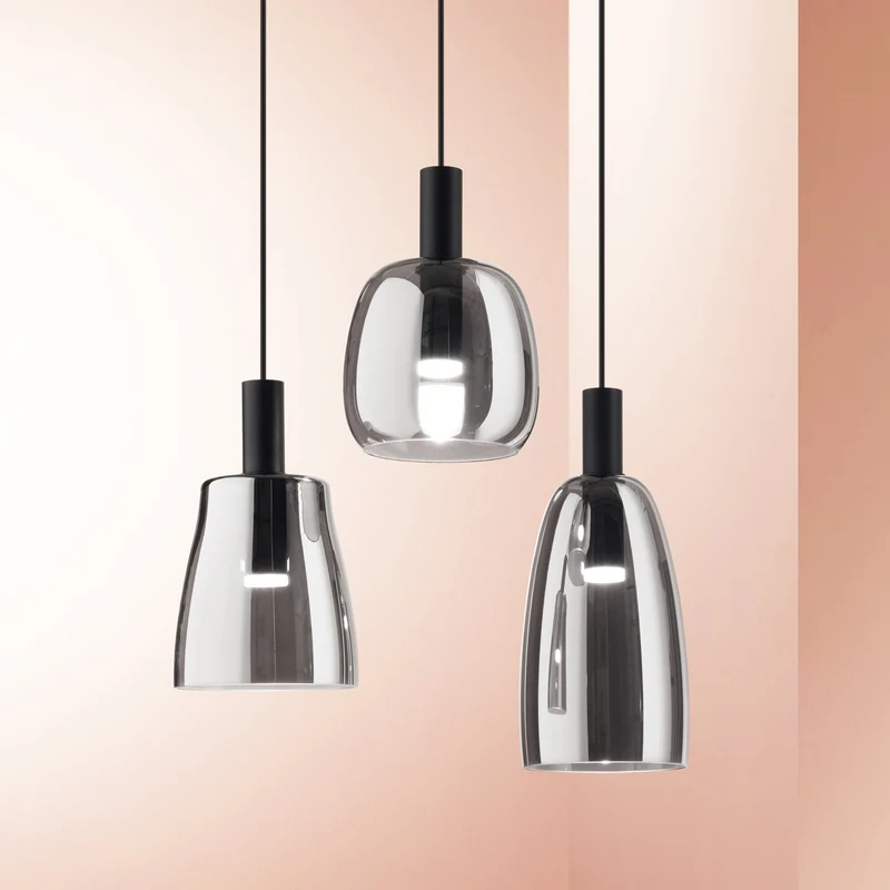 Luminaire Suspension 1 Ampoule noir Salon