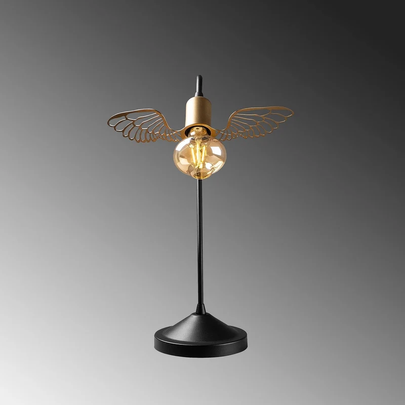 Lampe A Poser Industrielle Noire
