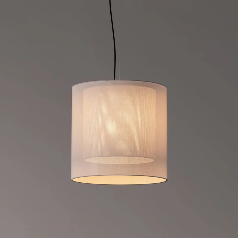 Santa & Cole Moaré with Inner Shade Pendant Lamp