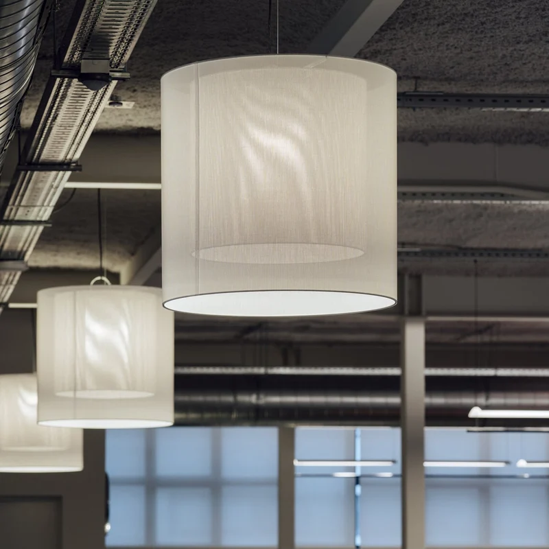 Santa & Cole Moaré with Inner Shade Pendant Lamp