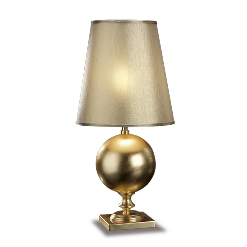 Lampe Design Salon A Poser Doré Laiton