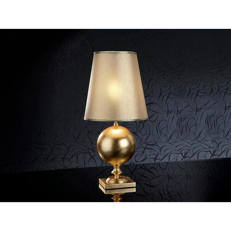 Lampe Design Salon A Poser Doré Laiton