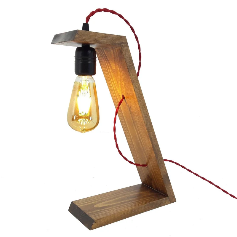 Lampe Table Bois