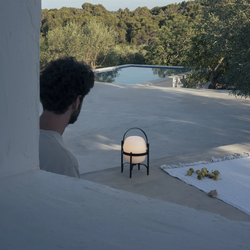 Santa & Cole Cestita Alubat Outdoor Portable Lamp