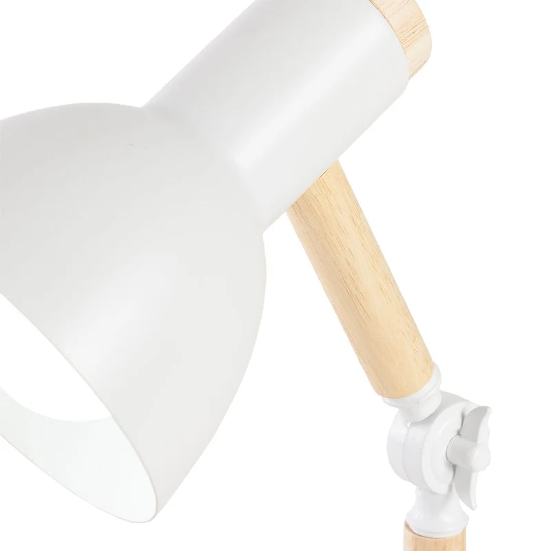 Lampe Bois Blanche