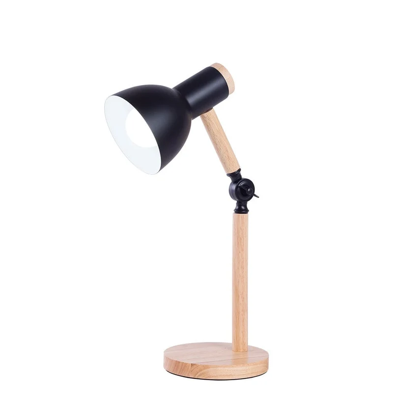 Lampe Noir Et Bois