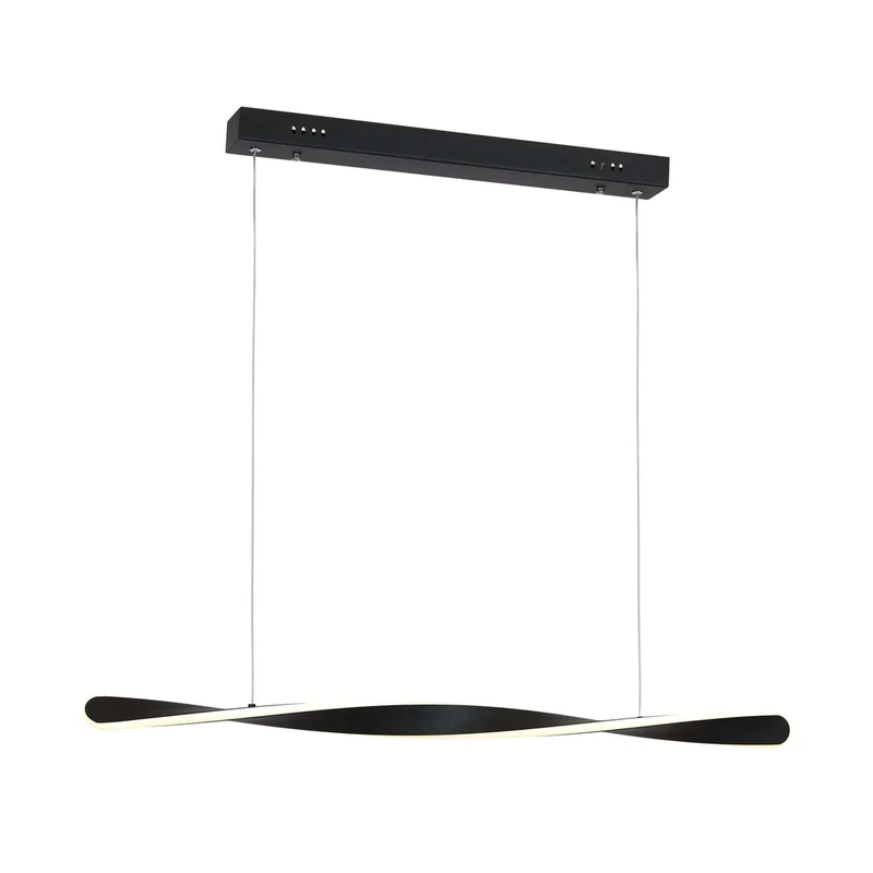 Luminaire Suspendu Industriel Noir