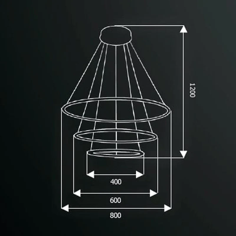 Suspension Led Anneau