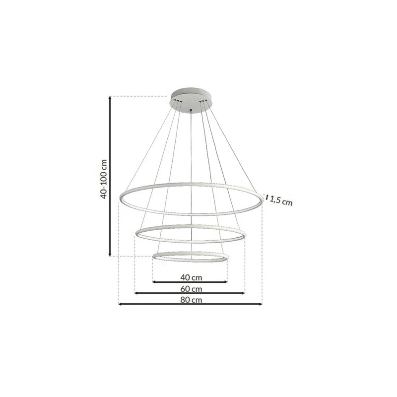 Suspension Led Anneau