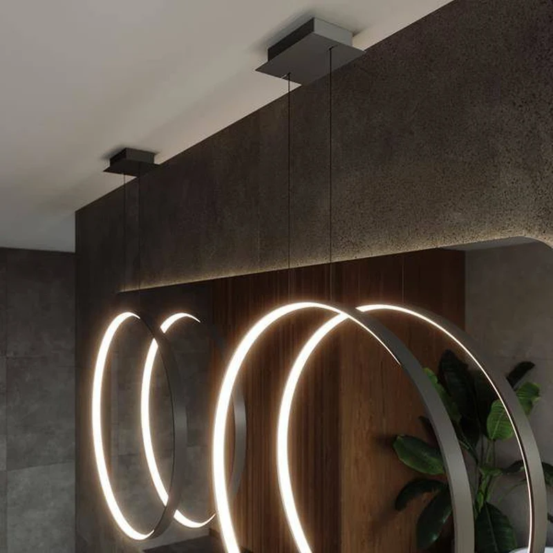 Suspension Cercle Lumineux Led