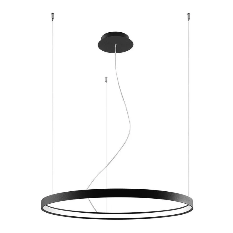 Suspension Led Cercle Noir