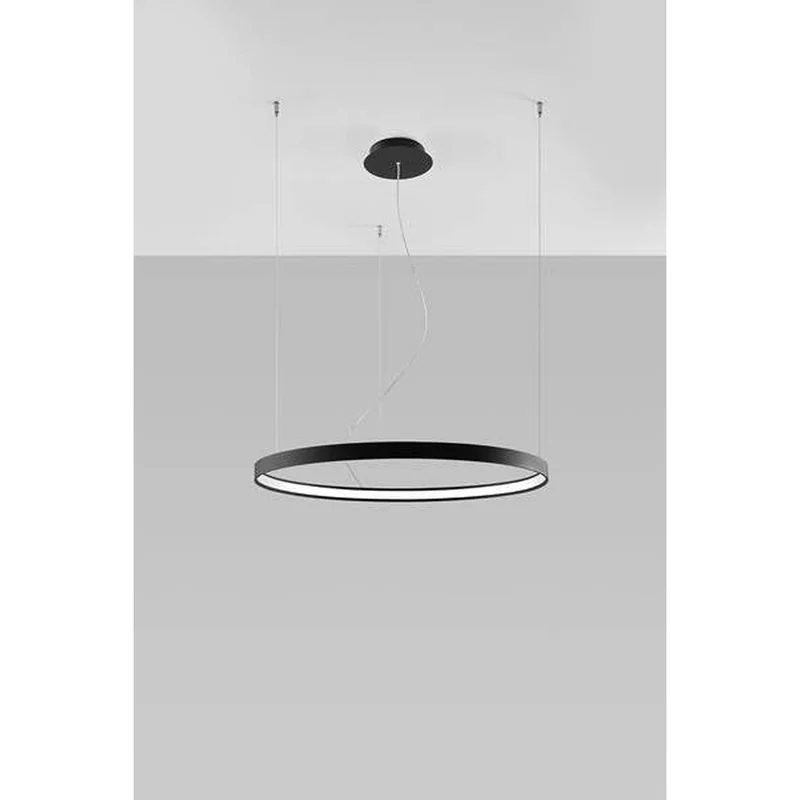 Suspension Led Cercle Noir