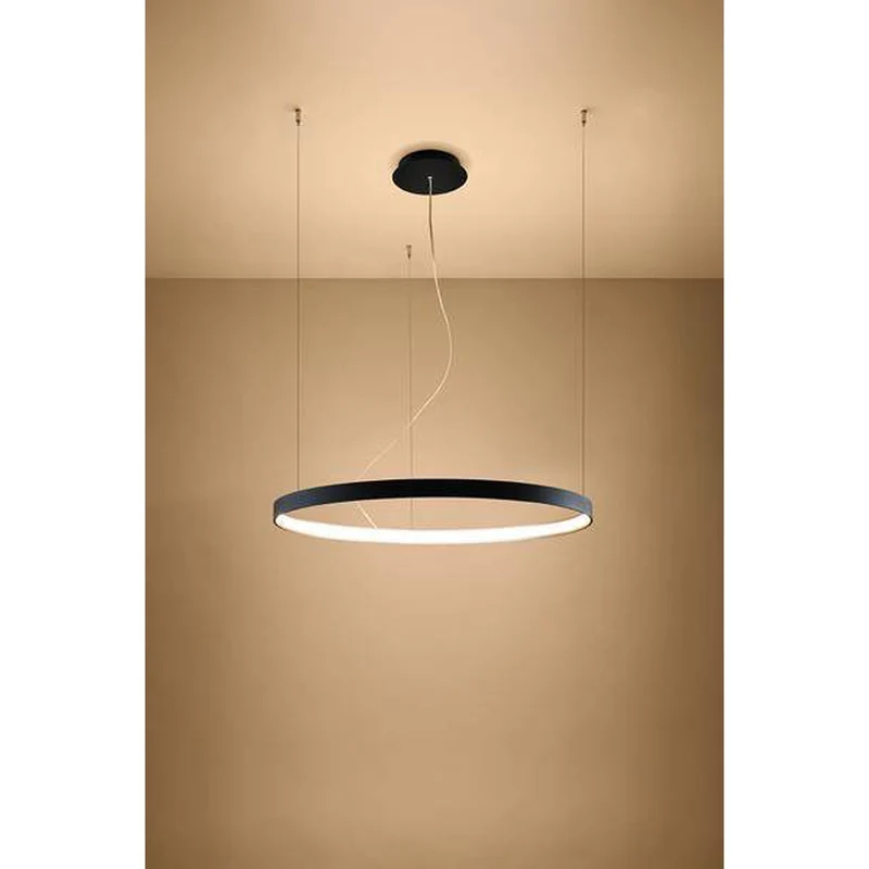 Suspension Led Cercle Noir