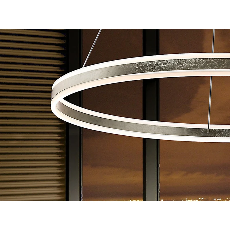 Luminaire Suspendu Argent Brossé