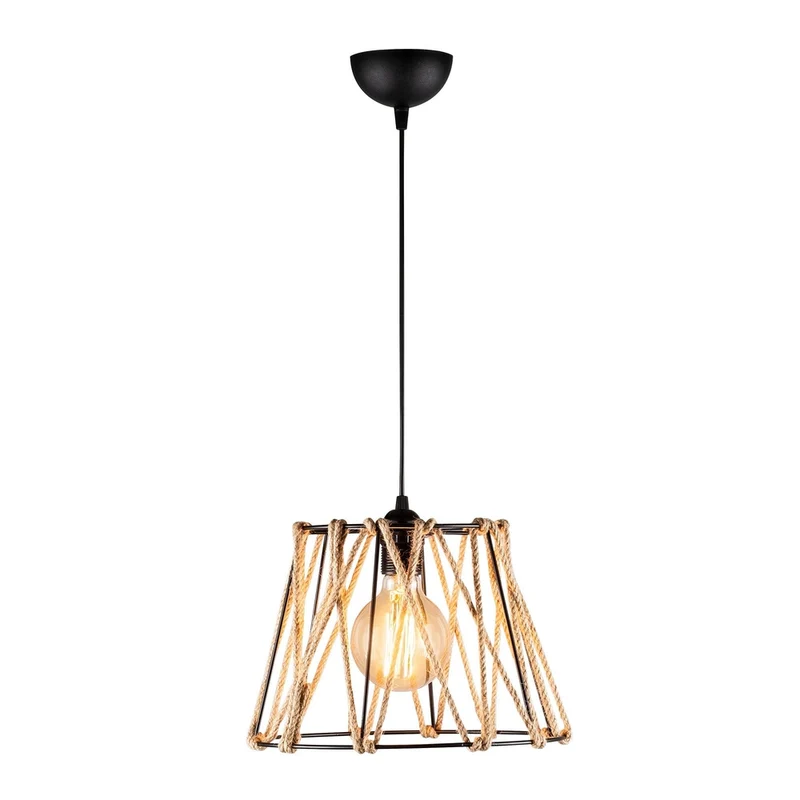 Suspension Luminaire Corde Industrielle