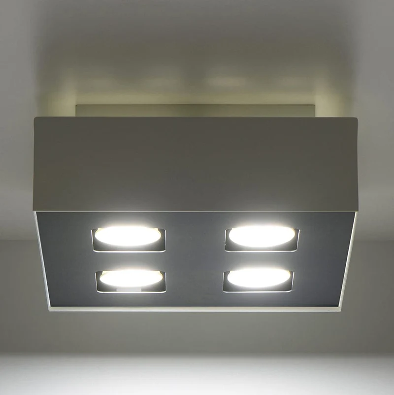 Plafonnier 4 Spots Carre