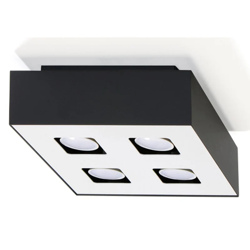 Plafonnier 4 Spots Carre