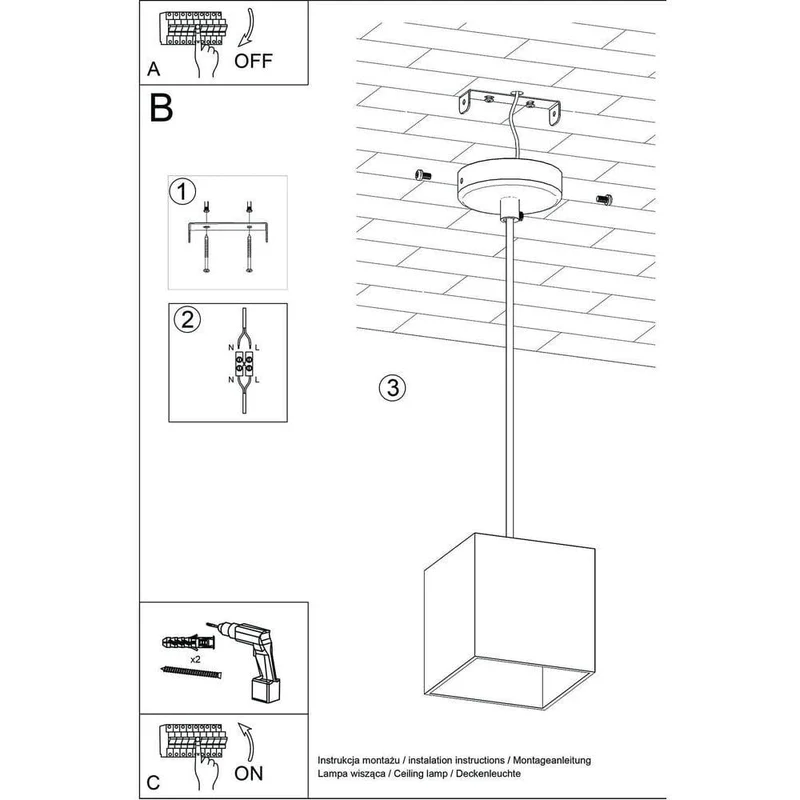 Suspension Luminaire Alu