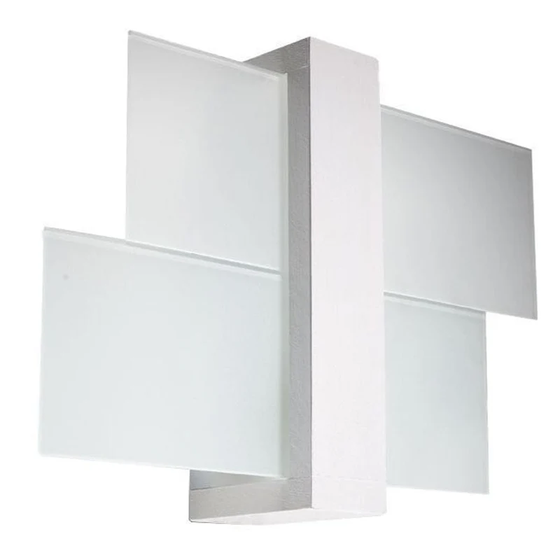 Applique Blanche Et Bois Moderne