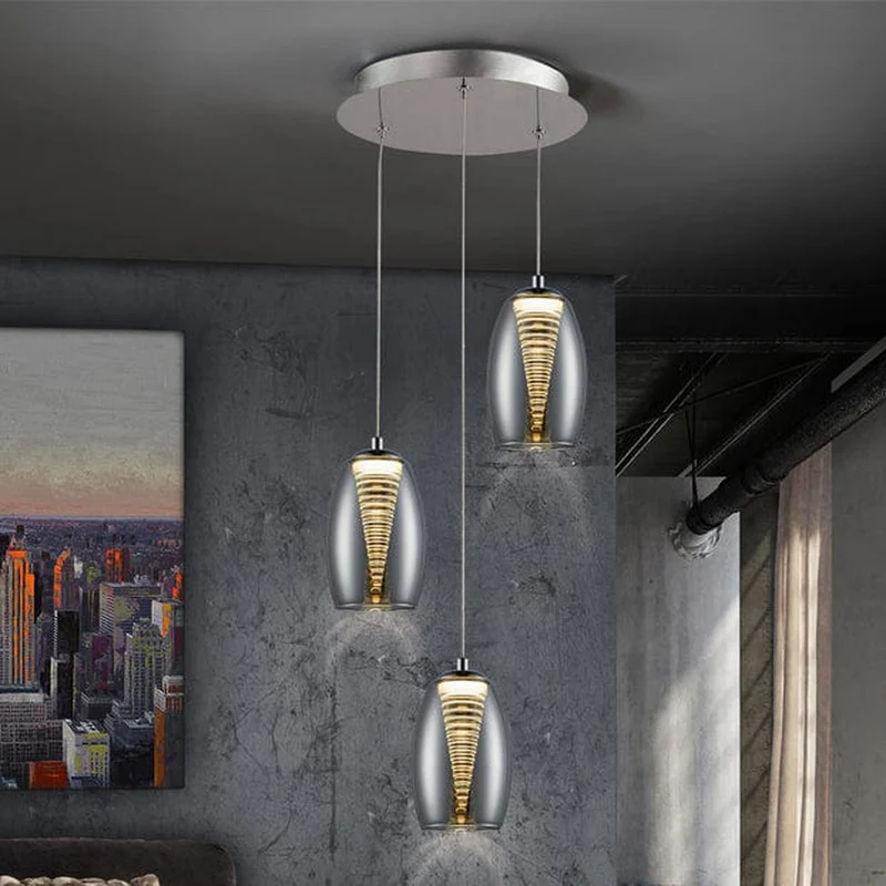 Suspension 3 Boules Chrome