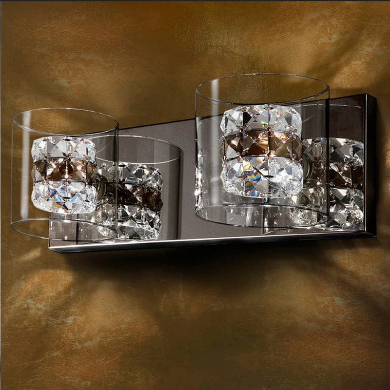 Applique Murale Salon Verre et Argent