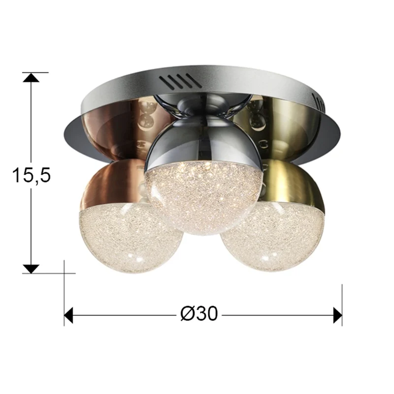 Plafonnier Boule Led
