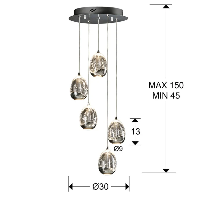 Suspension Forme Goutte