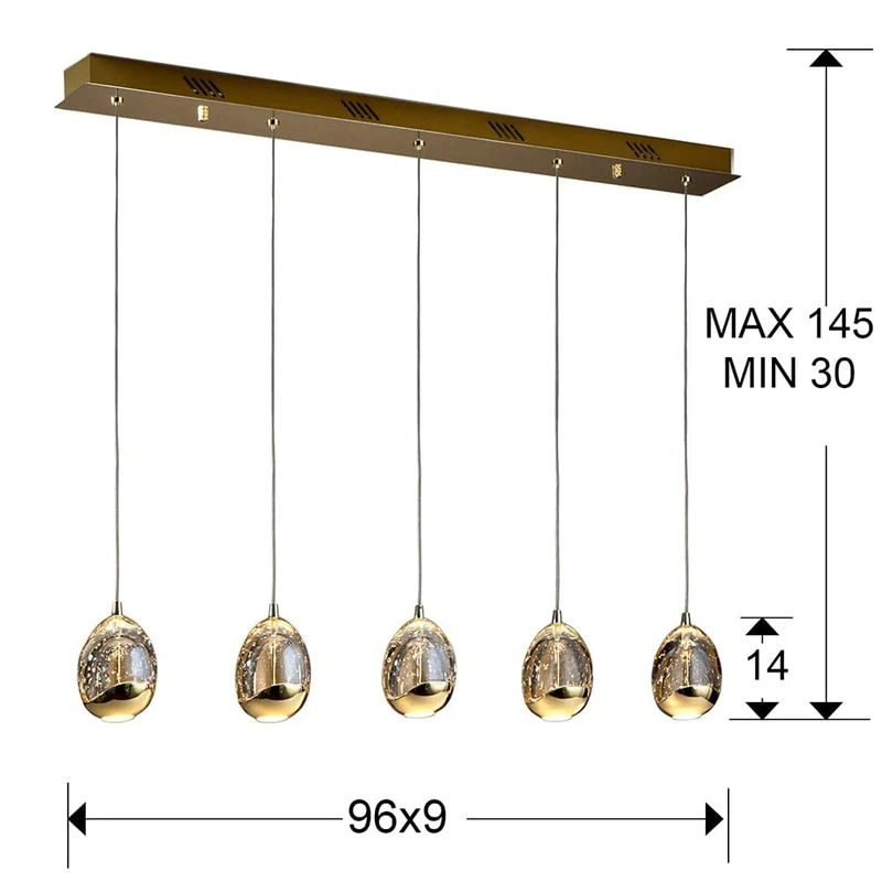 Grande Suspension Verre