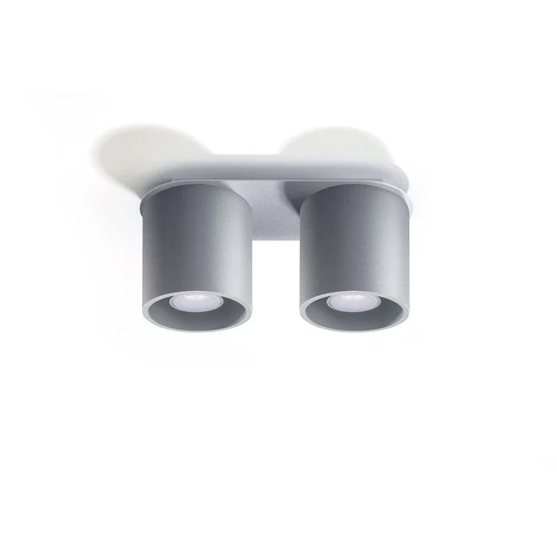 Applique 2 Lampes Gris Acier