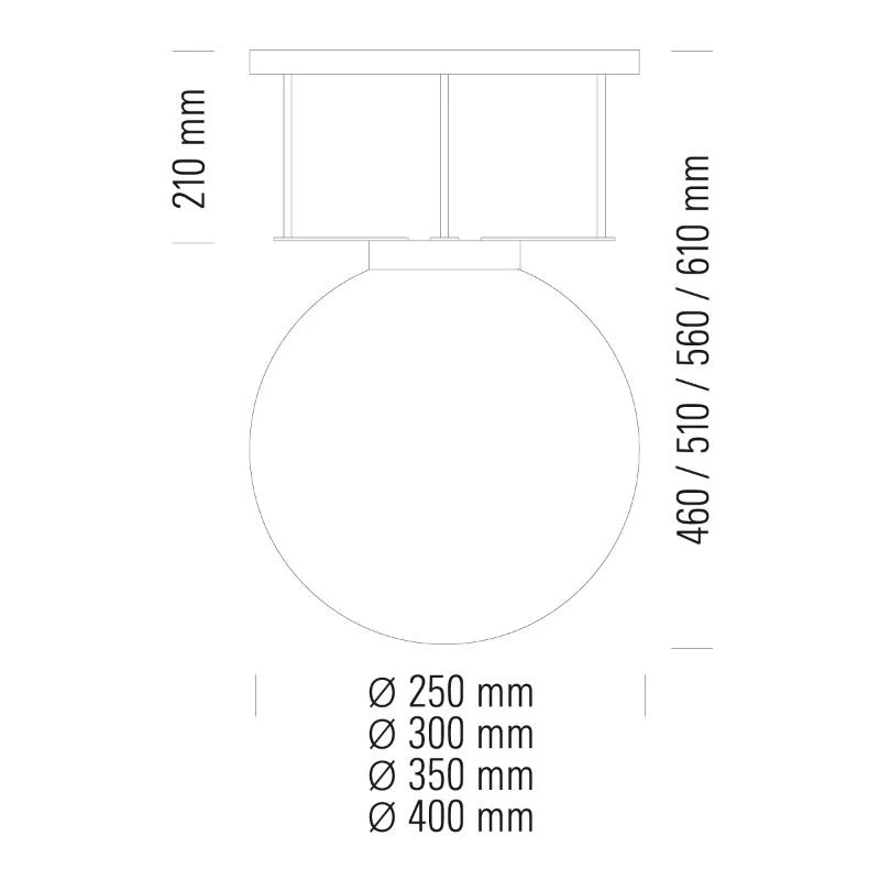 Tecnolumen Bauhaus Ceiling Lamp DMB 26