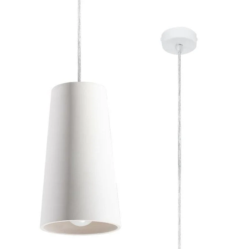 Suspension Céramique Blanche