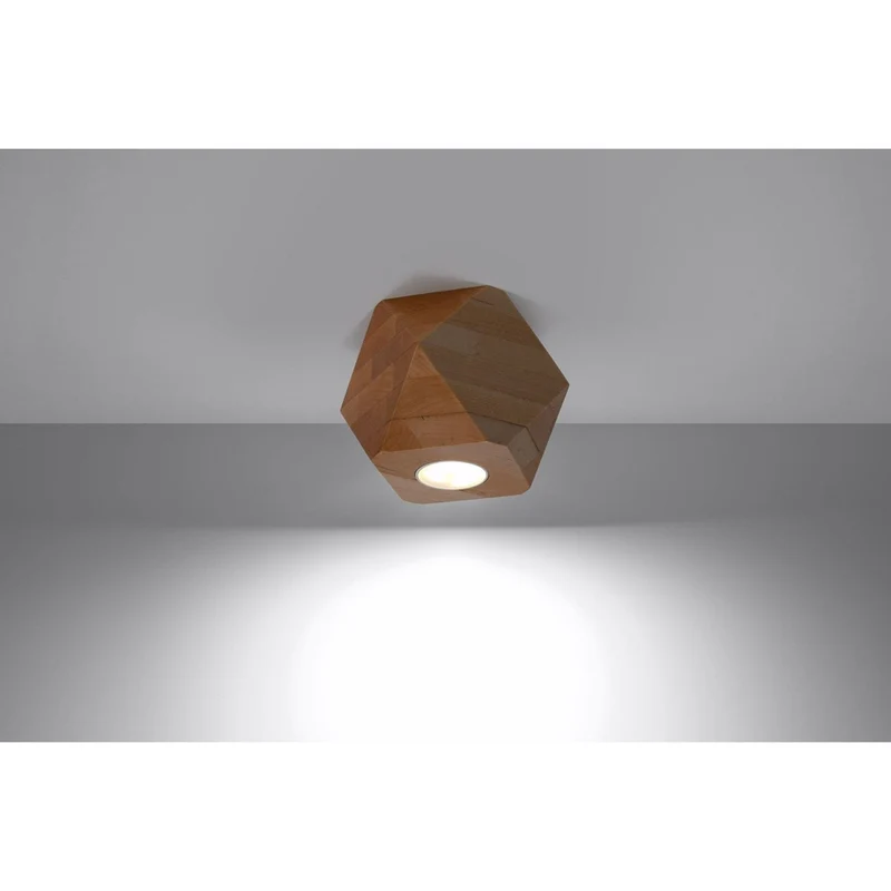 Plafonnier Bois Industriel